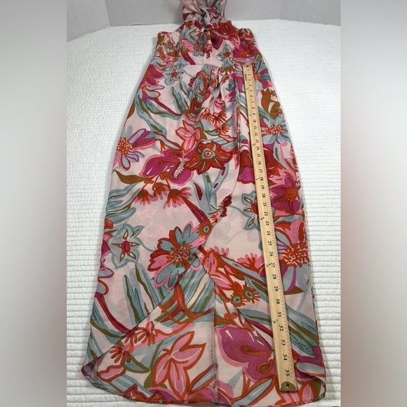 Julia Jordan Vibrant Floral Halter Maxi Dress. Size 4. Cocktails. Special Event. - Picture 10 of 14